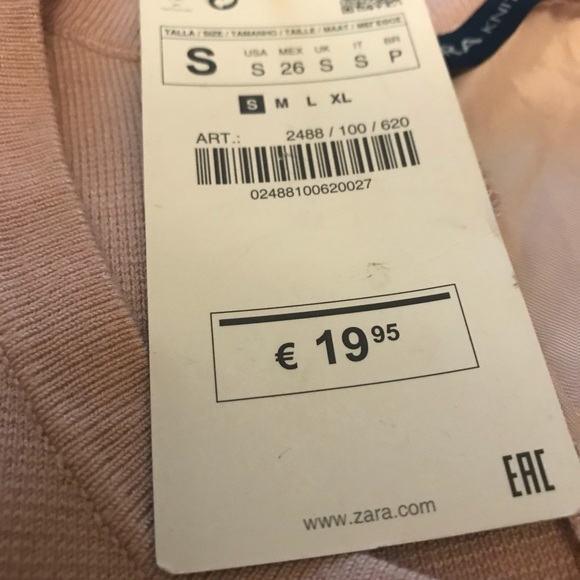 COPY - Zara Blush Pink Suede Knit Tank Top Small - Picture 3 of 3